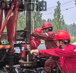 華北油田X井液壓整形服務(wù)現(xiàn)場